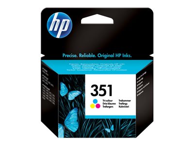 HP 351 original ink cartridge tri-colour low capacity